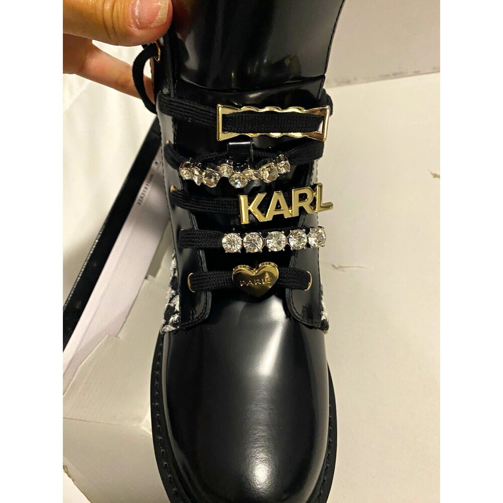 Karl lagerfeld womens Everyday Cold Weather Mela - Combat Boot 6 M